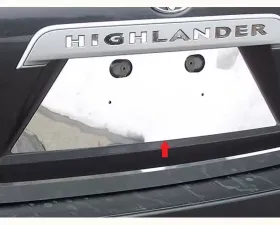Quality Automotive Accessories 1-Piece Stainless Steel License Plate Bezel Toyota Highlander 4-Door SUV 2008-2013