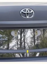 Quality Automotive Accessories 1-Piece Stainless Steel License Plate Bezel Toyota Corolla 4-Door Sedan 2009-2013                                     - LP29112 - Image 3