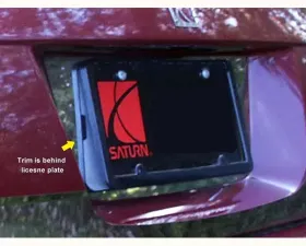 Quality Automotive Accessories 1-Piece Stainless Steel License Plate Bezel Saturn Ion 4-Door Sedan 2005-2007