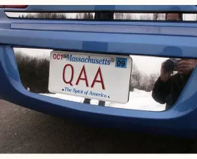 Quality Automotive Accessories 1-Piece Stainless Steel License Plate Bezel Chrysler Sebring 4-Door Sedan 2007-2010