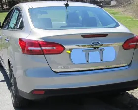 Quality Automotive Accessories 1-Piece Stainless Steel License Plate Bezel Ford Focus 4-Door Sedan 2015-2018