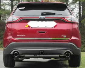 Quality Automotive Accessories 1-Piece Stainless Steel License Plate Bezel Ford Edge 4-Door SUV 2015-2018
