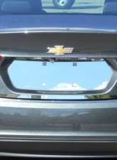 Quality Automotive Accessories 1-Piece Stainless Steel License Plate Bezel Chevrolet Malibu 4-Door Sedan 2016-2022                                     - LP56105 - Image 3