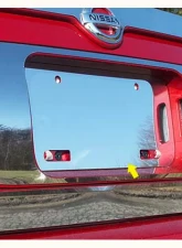 Quality Automotive Accessories 2-Piece Stainless Steel License Plate Surround Trim Nissan Maxima 4-Door Sedan 2004-2008                                     - LPS24540 - Image 3