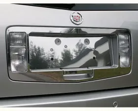 Quality Automotive Accessories 3-Piece Stainless Steel License Plate Surround Trim Cadillac SRX 4-Door SUV 2004-2009