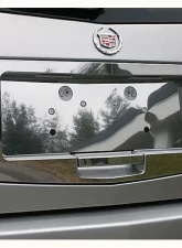 Quality Automotive Accessories 3-Piece Stainless Steel License Plate Surround Trim Cadillac SRX 4-Door SUV 2004-2009                                     - LPS44260 - Image 3