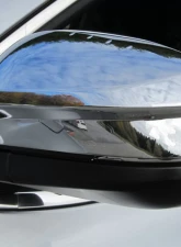 Quality Automotive Accessories 2-Piece Chrome Plated ABS plastic Mirror Cover Set Toyota Highlander 4-Door SUV 2014-2019                                     - MC13180 - Image 3