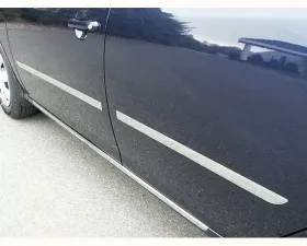 Quality Automotive Accessories 4-Piece Stainless Steel Body Molding Insert Trim Kit Hyundai Elantra 4-Door Sedan 2007-2010