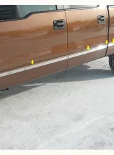 Quality Automotive Accessories 12-Piece Stainless Steel Body Molding Insert Trim Kit Ford F-150 4-Door Crew Cab 6.5' Bed w/Flares 2004-2008                                     - MI44306 - Image 3