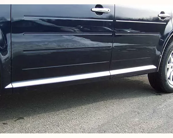 Quality Automotive Accessories 6-Piece Stainless Steel Body Molding Insert Trim Kit Ford Flex 4-Door SUV 2009-2019 - MI49340