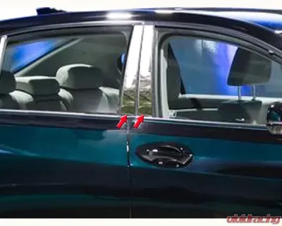 Quality Automotive Accessories 4-Piece Stainless Steel Pillar Post Trim Acura RLX 4-Door Sedan 2014-2020 - PP14200