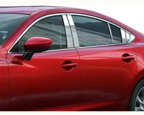 Quality Automotive Accessories 12-Piece Stainless Steel Pillar Post Trim Mazda Mazda6 4-Door Sedan 2014-2021