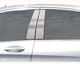Quality Automotive Accessories 4-Piece Stainless Steel Pillar Post Trim Mercedes C Class 4-Door Sedan C300 C400 only 2015-2021