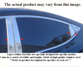 Quality Automotive Accessories 6-Piece Stainless Steel Pillar Post Trim Lexus GS300 4-Door Sedan 1999-2005