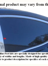 Quality Automotive Accessories 6-Piece Stainless Steel Pillar Post Trim Lexus GS300 4-Door Sedan 1999-2005                                     - PP20107 - Image 3