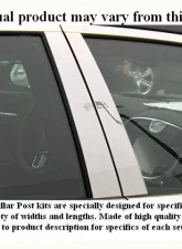 Quality Automotive Accessories 4-Piece Stainless Steel Pillar Post Trim Nissan Maxima 4-Door Sedan 2000-2003                                     - PP21540 - Image 3