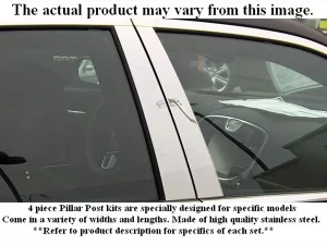 Quality Automotive Accessories 4-Piece Stainless Steel Pillar Post Trim Honda Accord 4-Door Sedan 2002-2002 - PP22281 - Image 2