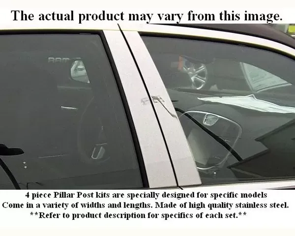 Quality Automotive Accessories 4-Piece Stainless Steel Pillar Post Trim Mercedes E Class 4-Door Wagon 2004-2009 - PP23063