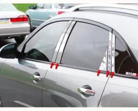 Quality Automotive Accessories 10-Piece Stainless Steel Pillar Post Trim Infiniti FX35 4-Door SUV 2004-2008