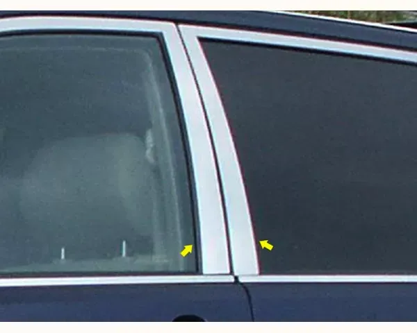 Quality Automotive Accessories 4-Piece Stainless Steel Pillar Post Trim Toyota Highlander 4-Door SUV 2001-2007 - PP24110