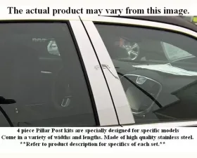 Quality Automotive Accessories 2-Piece Stainless Steel Pillar Post Trim Honda Civic 2-Door Coupe 2001-2005