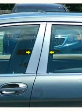 Quality Automotive Accessories 4-Piece Stainless Steel Pillar Post Trim BMW 7 Series 4-Door Sedan 2002-2008                                     - PP25917 - Image 3