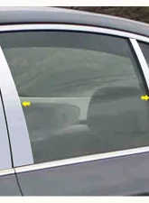 Quality Automotive Accessories 6-Piece Stainless Steel Pillar Post Trim BMW 5 Series 4-Door Sedan 2004-2010                                     - PP25931 - Image 3