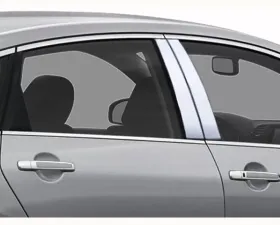 Quality Automotive Accessories 4-Piece Stainless Steel Pillar Post Trim Infiniti M35 | M45 4-Door Sedan 2006-2010