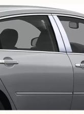 Quality Automotive Accessories 6-Piece Stainless Steel Pillar Post Trim Infiniti M35 | M45 4-Door Sedan 2006-2010                                     - PP26059 - Image 3