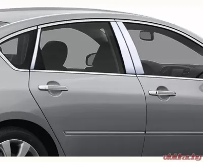 Quality Automotive Accessories 6-Piece Stainless Steel Pillar Post Trim Infiniti M35 | M45 4-Door Sedan 2006-2010 - PP26059