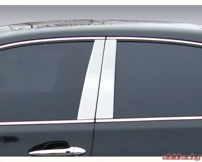 Quality Automotive Accessories 4-Piece Stainless Steel Pillar Post Trim Lexus LS460 4-Door Sedan 2007-2017 - PP27100