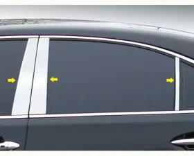 Quality Automotive Accessories 6-Piece Stainless Steel Pillar Post Trim Lexus LS460 4-Door Sedan 2007-2017