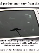 Quality Automotive Accessories 6-Piece Stainless Steel Pillar Post Trim Lexus ES350 4-Door Sedan 2007-2012                                     - PP27107 - Image 3