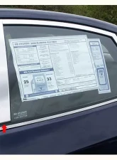 Quality Automotive Accessories 6-Piece Stainless Steel Pillar Post Trim Hyundai Elantra 4-Door Sedan 2007-2010                                     - PP27341 - Image 3