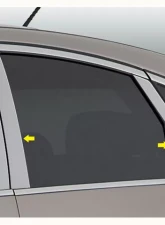 Quality Automotive Accessories 8-Piece Stainless Steel Pillar Post Trim Infiniti EX 4-Door SUV 2008-2013                                     - PP28042 - Image 3