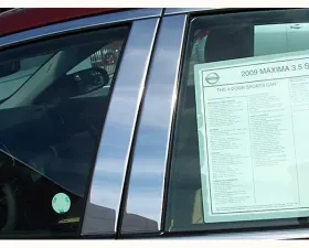 Quality Automotive Accessories 4-Piece Stainless Steel Pillar Post Trim Nissan Maxima 4-Door Sedan 2009-2014