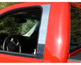 Quality Automotive Accessories 2-Piece Stainless Steel Pillar Post Trim Chevrolet Silverado 2-Door Regular Cab 2007-2013