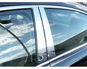 Quality Automotive Accessories 4-Piece Stainless Steel Pillar Post Trim Saturn Aura 4-Door Sedan 2007-2009