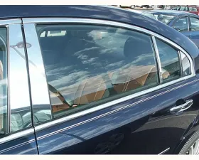 Quality Automotive Accessories 8-Piece Stainless Steel Pillar Post Trim Saturn Aura 4-Door Sedan 2007-2009