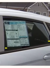 Quality Automotive Accessories 8-Piece Stainless Steel Pillar Post Trim Ford Fiesta 4-Door Sedan 2011-2021                                     - PP51337 - Image 3