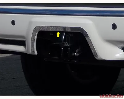 Quality Automotive Accessories 1-Piece Stainless Steel Rear Bumper Trim Accent Toyota 4Runner 4-Door SUV 2010-2015 - RB10177