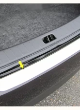 Quality Automotive Accessories 1-Piece Stainless Steel Rear Bumper Trim Accent Nissan Versa 4-Door Sedan 2012-2019                                     - RB12530 - Image 3