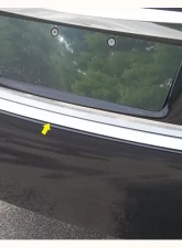 Quality Automotive Accessories 1-Piece Stainless Steel Rear Bumper Trim Accent Nissan Altima 4-Door Sedan 2013-2015                                     - RB13550 - Image 3