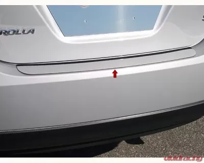 Quality Automotive Accessories 1-Piece Stainless Steel Rear Bumper Trim Accent Toyota Corolla 4-Door Sedan 2014-2019 - RB14112