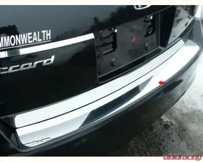 Quality Automotive Accessories 1-Piece Stainless Steel Rear Bumper Trim Accent Honda Accord 4-Door Sedan 2008-2012 - RB28281