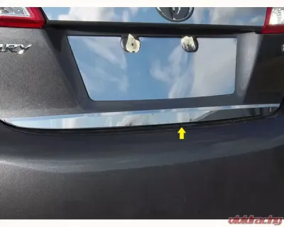 Quality Automotive Accessories 1-Piece Stainless Steel Rear Deck Trim Trunk Lid Accent Toyota Camry 4-Door Sedan 2012-2014 - RD12130