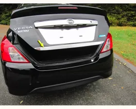 Quality Automotive Accessories 1-Piece Stainless Steel Rear Deck Trim Trunk Lid Accent Nissan Versa 4-Door Sedan 2012-2019