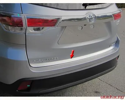 Quality Automotive Accessories 1-Piece Stainless Steel Rear Deck Trim Trunk Lid Accent Toyota Highlander 4-Door SUV 2014-2019 - RD14110