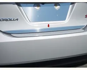Quality Automotive Accessories 1-Piece Stainless Steel Rear Deck Trim Trunk Lid Accent Toyota Corolla 4-Door Sedan 2014-2019