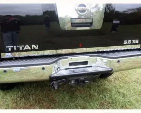 Quality Automotive Accessories 1-Piece Stainless Steel Rear Deck Trim Trunk Lid Accent Nissan Titan 4-Door 2004-2015